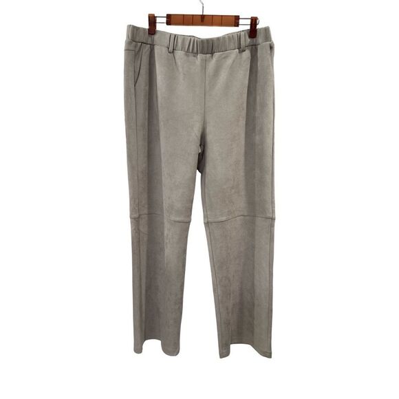 Monari Straight Leg Trousers- Greige - Picture 1 of 7